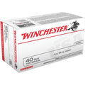 Winchester 40 Caliber/10mm (.400 Diameter) Bullets 165 grain Full Metal Jacket Box of 10