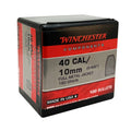 Winchester 40 Caliber/10mm (.400 Diameter) Bullets 180 grain Full Metal Jacket Box of 10