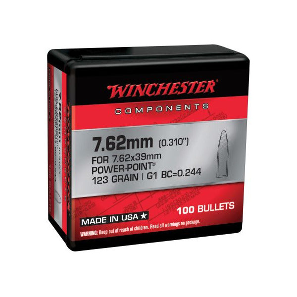 Winchester Power Point .310 Diameter Bullets 123 grain Soft Point Box of 10