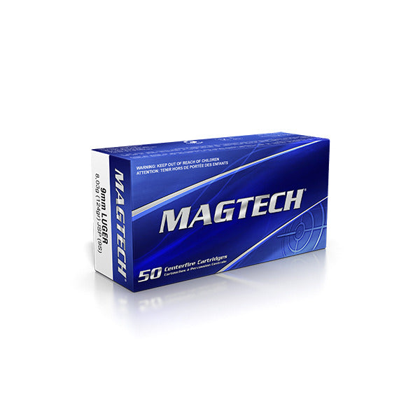 Magtech 9mm Luger Ammunition 124 Grain Jacketed Soft Point Box of 50