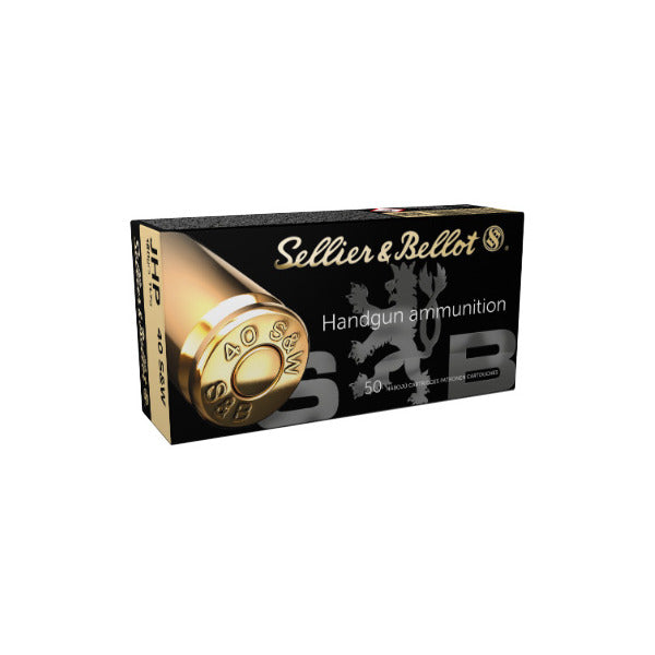 Sellier & Bellot 40 S&W Ammunition 180 Grain Jacketed Hollow Point Box of 50