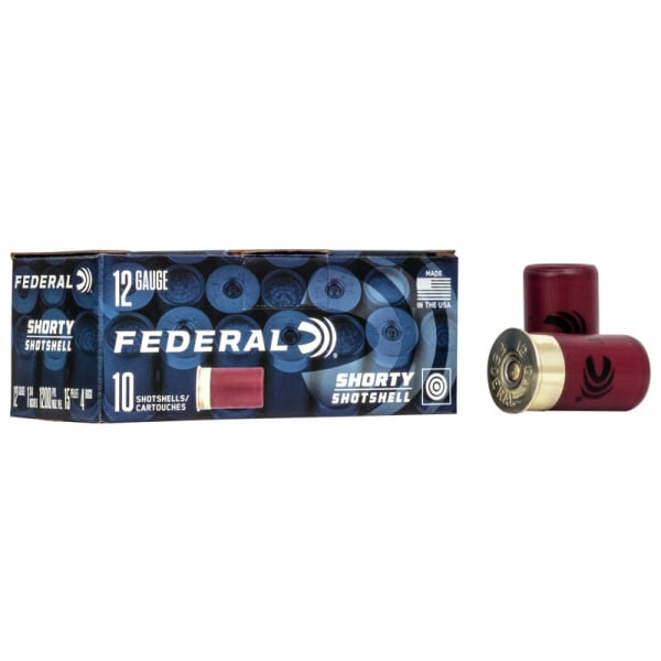 Federal Premium Shorty 12 Gauge Ammunition 1-3/4" #4 15/16 oz 1145 fps Box of 10
