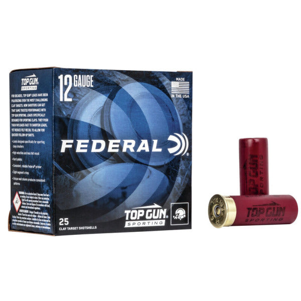 Federal Premium Top Gun 12 Gauge Ammunition 2-3/4" #8 1 oz 1250 fps Case of 250