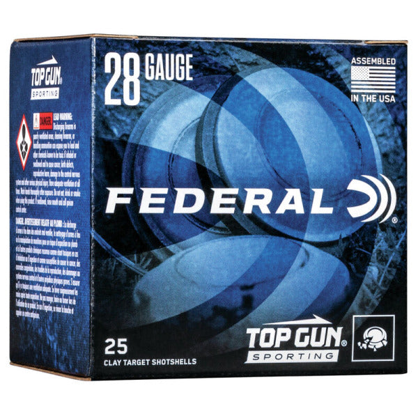 Federal Premium Top Gun 28 Gauge Ammunition 2-3/4" #7.5 3/4 oz 1330 fps Case of 250