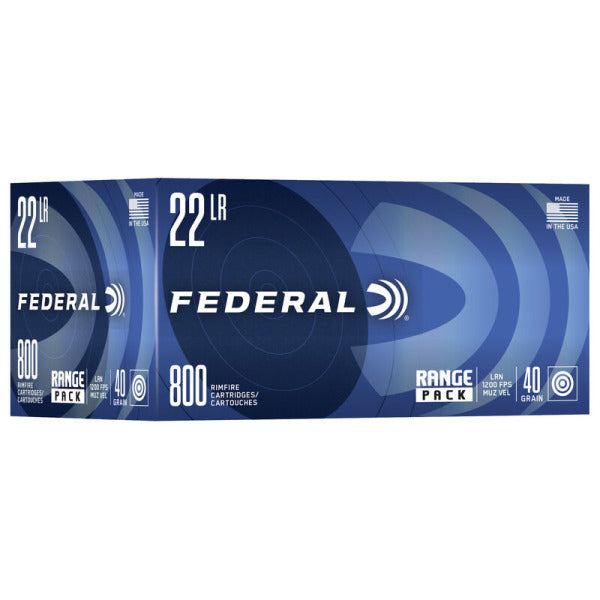 Federal Premium Champion 22 Long Rifle Ammunition 40 Grain Lead Round Nose Box of 800