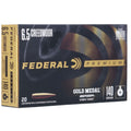 Federal Premium Gold Medal 6.5 Creedmoor Ammunition 140 Grain Berger Hybrid Target Jacketed Hollow Point Box of 20