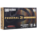 Federal Premium Gold Medal 6mm Creedmoor Ammunition 109 Grain Berger Hybrid Target Jacketed Hollow Point Box of 20