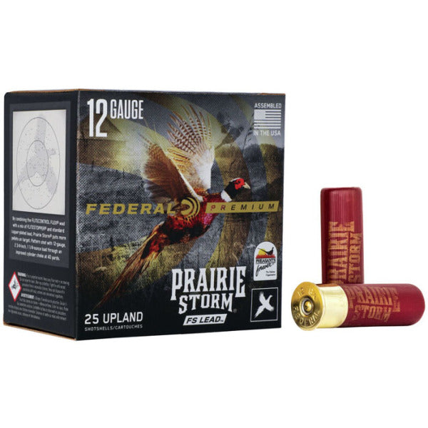 Federal Premium Prairie Storm 12 Gauge Ammunition 3" #4 1-5/8 oz 1350 fps Box of 25
