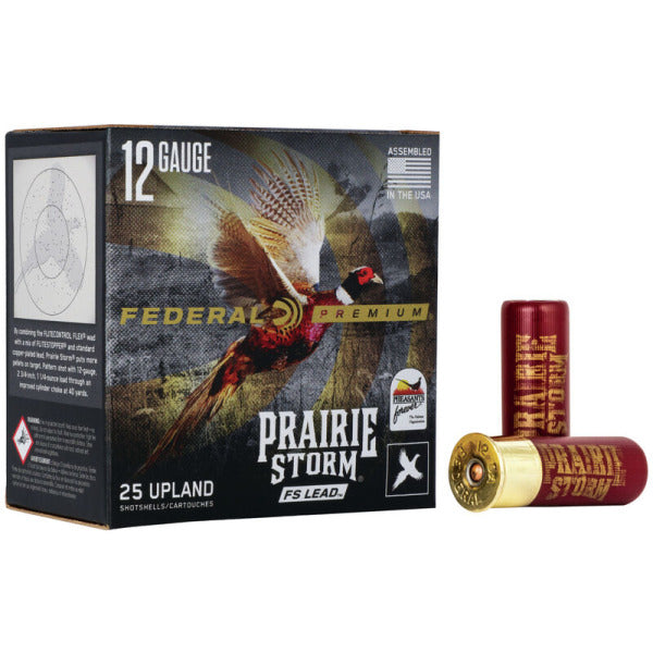 Federal Premium Prairie Storm 12 Gauge Ammunition 2-3/4" #4 1-1/4 oz 1500 fps Box of 25