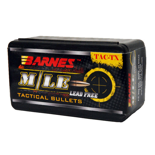 Barnes TAC-TX 264 Caliber, 6.5mm (.264 Diameter) Bullets 115 grain Polymer Tip Box of 50