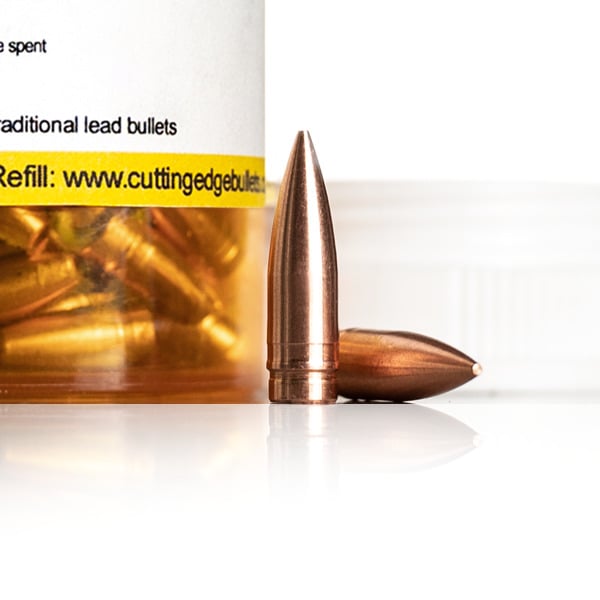 Cutting Edge Bullets CuRx Brass and Bullet Bundle 22 Long Rifle (.223 Diameter) Bullets 50 grain Solid Box of 200