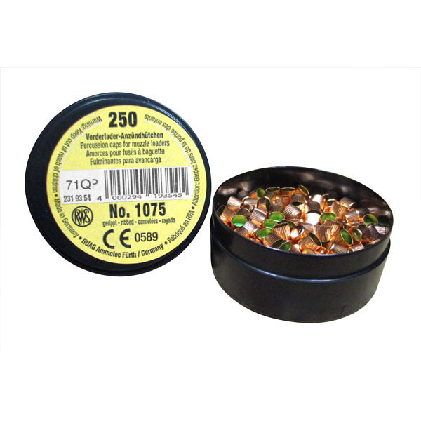 RWS #11 1075 Percussion Caps Box of 2500