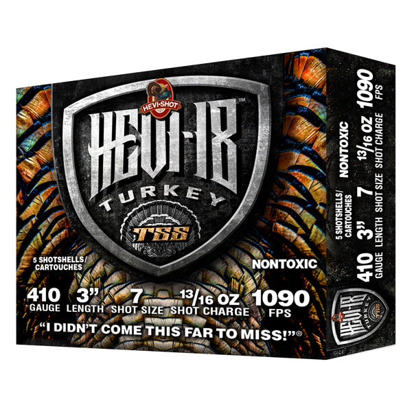 Hevi-Shot Hevi-18 410 Bore Ammunition 3" #7 13/16 oz 1090 fps Tungsten Box of 5