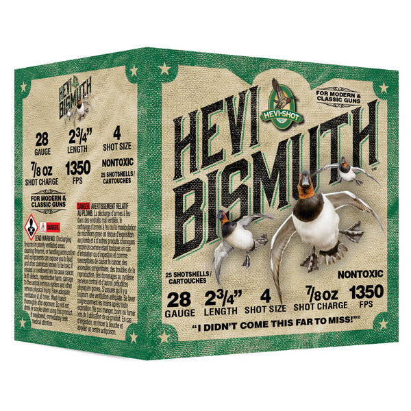 HEVI-SHOT 28ga BISMUTH 2.75in 7/8oz 4 25/bx 10/c