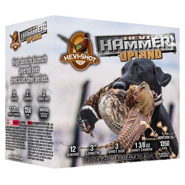 Hevi-Shot Hevi-Hammer 12 Gauge Ammunition 3" #3 1-3/8 oz 1350 fps Bismuth/Steel Box of 25