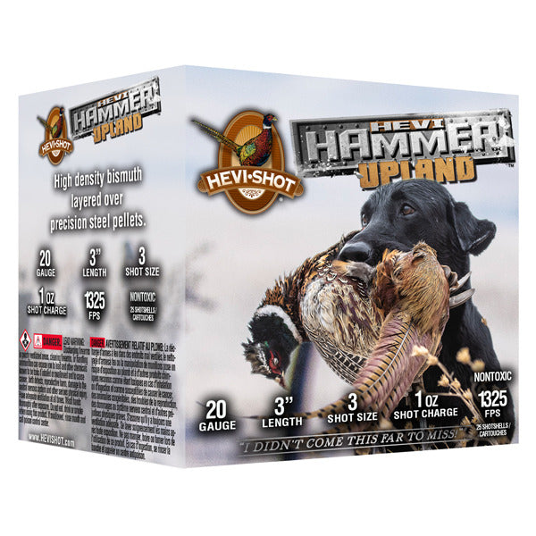 Hevi-Shot Hevi-Hammer 20 Gauge Ammunition 3" #3 1 oz 1325 fps Bismuth/Steel Box of 25