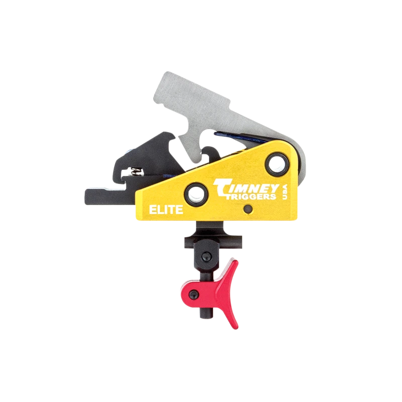 Timney AR Calvin Elite Trigger Single Stage Drop In 1.5lb - 2lb with Red Shoes