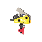 Timney AR Calvin Elite Trigger Single Stage Drop In 1.5lb - 2lb with Red Shoes