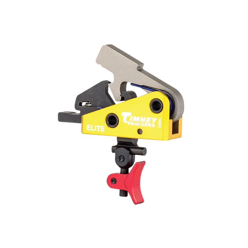 Timney AR Calvin Elite Trigger Single Stage Drop In 1.5lb - 2lb with Red Shoes