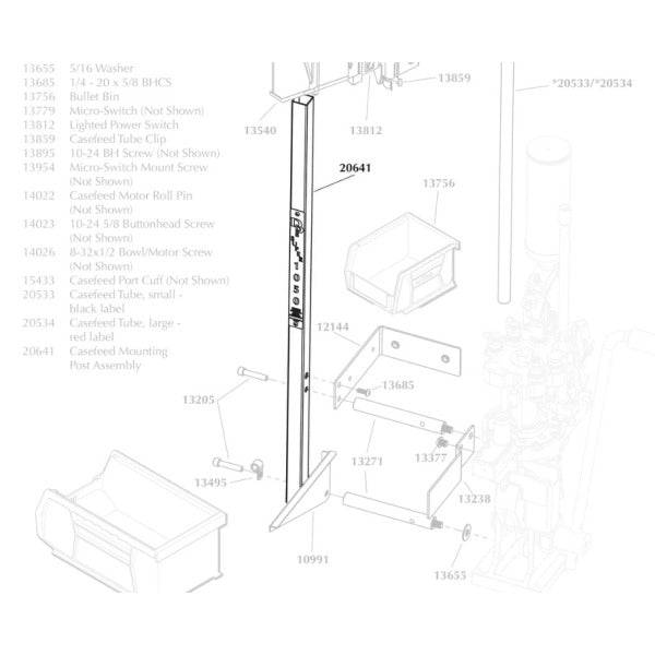 DILLON SUPER-1050 CASE- FEED MOUNTING POST ASSEMB