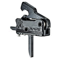 Rise Armament Rave PCC Trigger with Anti Walk Pins with Flat Shoe AR-15 9mm Luger Black