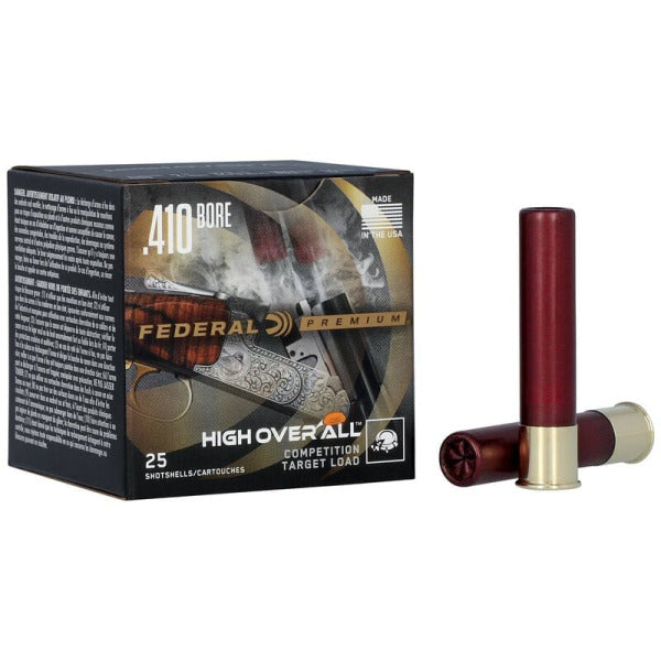 Federal Premium High Over All 410 Bore Ammunition 2-1/2" #8.5 1/2 oz 1200 fps Case of 250
