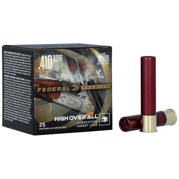 Federal Premium High Over All 410 Bore Ammunition 2-1/2" #8.5 1/2 oz 1275 fps Case of 250
