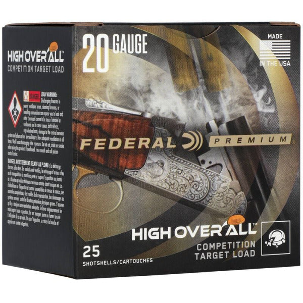 Federal Premium High Over All 20 Gauge Ammunition 2-3/4" #7.5 7/8 oz 1200 fps Case of 250