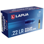 Lapua Polar Biathlon 22 Long Rifle Ammunition 40 Grain Lead Round Nose Box of 50