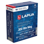 Lapua 300 Winchester Magnum Ammunition 185 Grain Mega Soft Point Box of 10