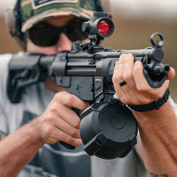 Magpul PMAG D-50 Drum Magazine H&K 94 9mm Luger 50 Round Black