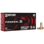 Federal Premium American Eagle 30 Super Carry Ammunition 100 Grain Full Metal Jacket Box of 50