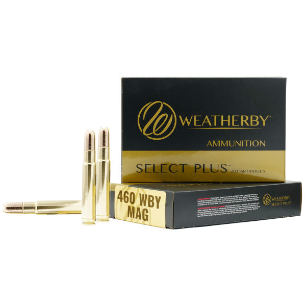 Weatherby Select Plus 460 Weatherby Magnum Ammunition 500 Grain Hornady DGX Flat Nose Box of 20