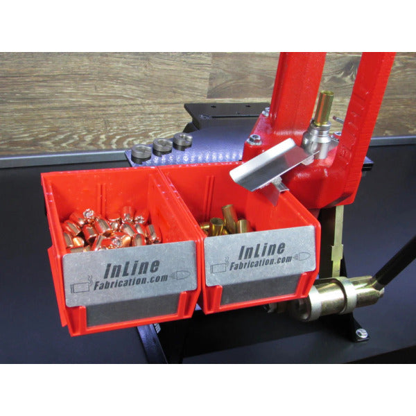 InLine Fabrication Case Ejector System for LEE Classic Cast Single Stage w/ Red Bins