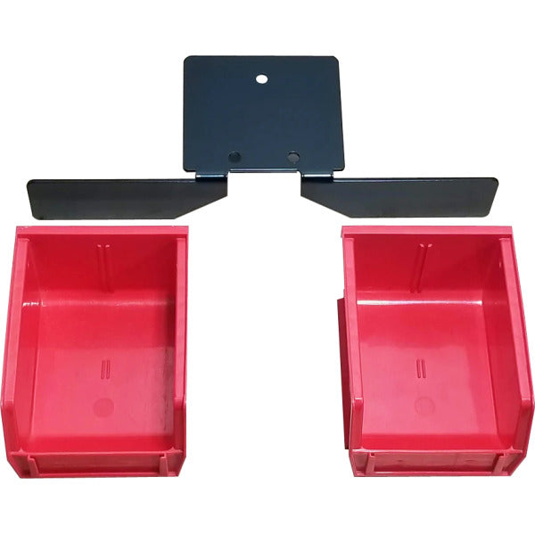 InLine Fabrication Sidebin System for LEE APP  w/ Red Bins