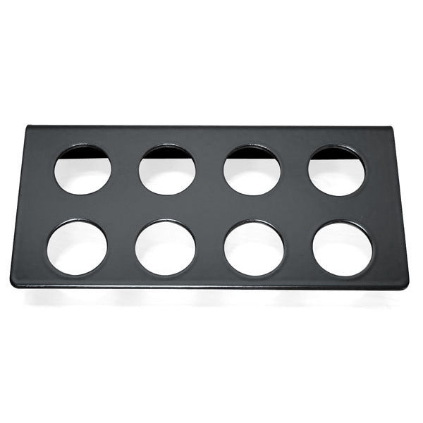 InLine Fab Rack for Hornady Powder Metering Inserts & MEC Powder Bushings - Black Powder Coated
