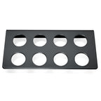InLine Fab Rack for Hornady Powder Metering Inserts & MEC Powder Bushings - Black Powder Coated