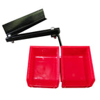 InLine Fabrication Universal Double Component Tray System w/ Black Bins