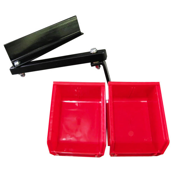 InLine Fabrication Universal Double Component Tray System w/ Green Bins