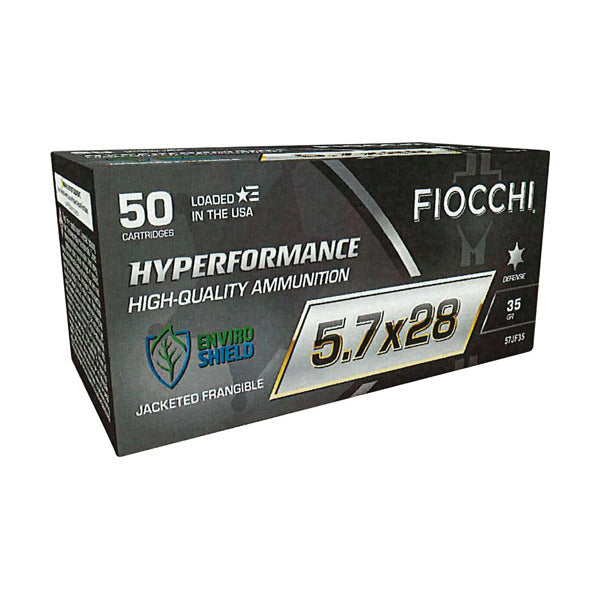 Fiocchi Hyperformance 5.7x 28mm FN Ammunition 35 Grain Frangible Polymer Tip Box of 50
