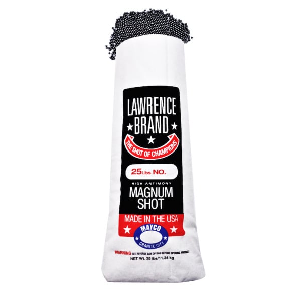 LAWRENCE SHOT MAGNUM #9 25LB BAG 80/PALLET