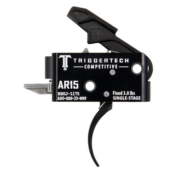 Triggertech Competitive Pro Single Stage Curved Trigger AR-15 Black