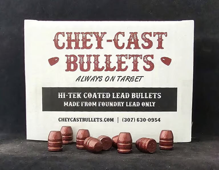 Chey-Cast Hi-Tek Super Coat 45 Caliber (.452 Diameter) Bullets 200 Grain
 Coated Round Nose Flat Point Colt Box of 500