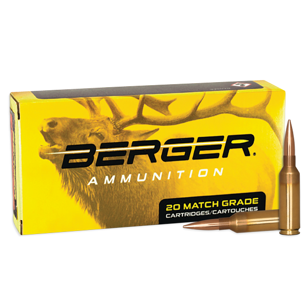 Berger Elite Hunter 6.8 Western Ammunition 170 Grain Elite Hunter Boat Tail Hollow Point Box of 20