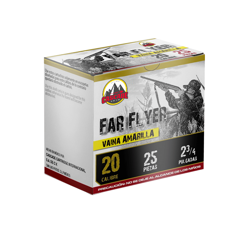 Cascade Far Flyer 20 Gauge Ammunition 2-3/4" #8 7/8 oz Box of 25