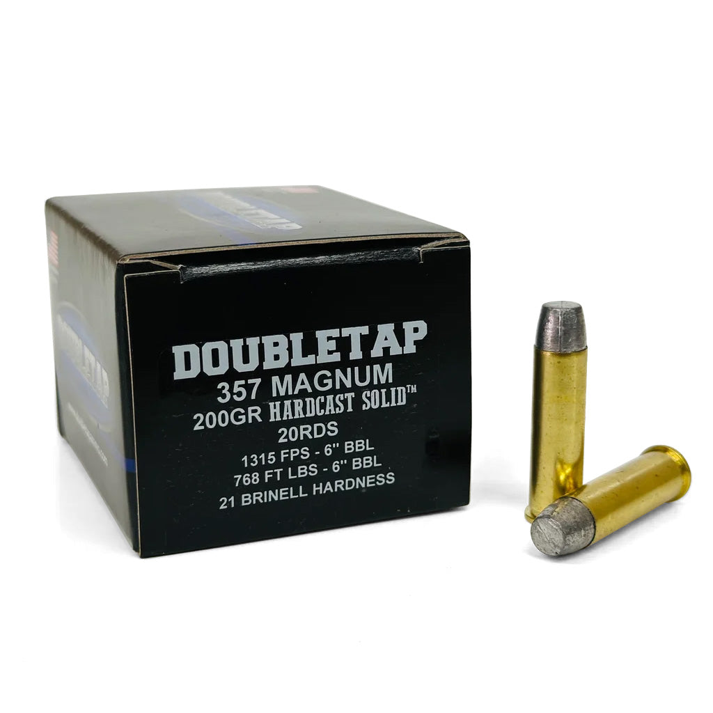DoubleTap 357 Magnum Ammunition 200 Grain Wide Flat Nose Box of 20