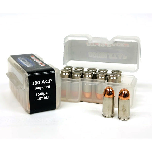 DoubleTap 380 ACP Ammunition 100 Grain Full Metal Jacket Box of 12