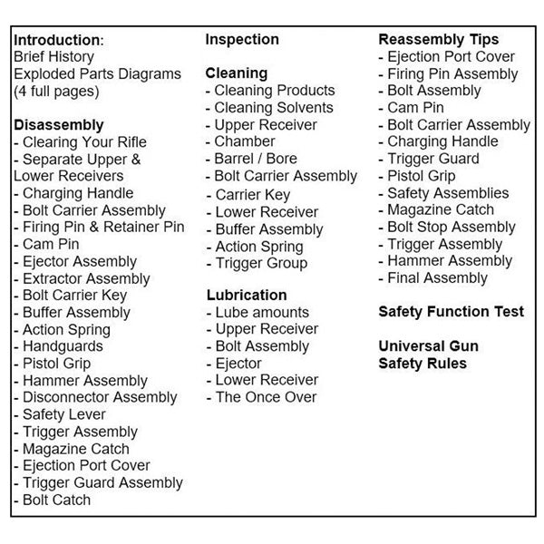 Gun Guides DISASSEMBLY & REASSEMBLY AR-15