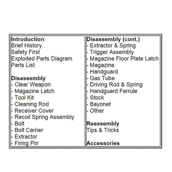 Gun Guides DISASSEMBLY & REASSEMBLY SKS RIFLES