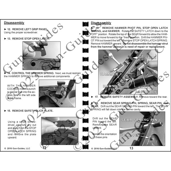 Gun Guides DISASSEMBLY & REASSEMBLY BUCK MARK 22LR